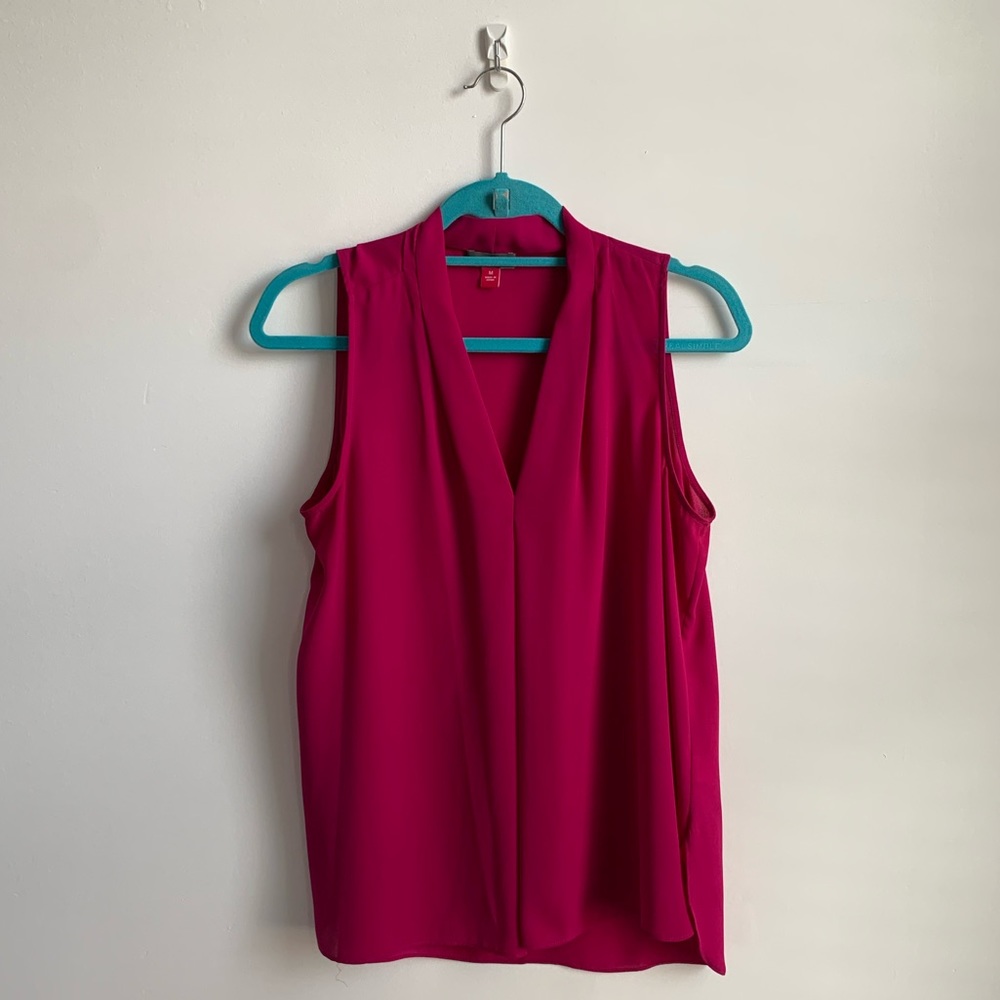 Vince Camuto fuschia/magenta blouse